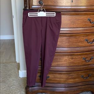 Lululemon Burgundy Dress pants. Size 8. Comfy